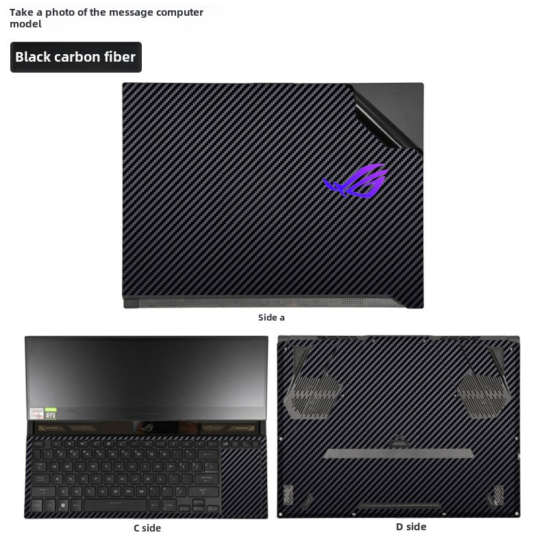 ASUS ROG ZEPHYRUS 6 Dual Screen 16-inch Laptop Film 2022 Player Country GX650R Game Competitive Ben Shell Sticker ROG ZEPHYRUS 5th Generation 43S Black Frosted Body Protective Film