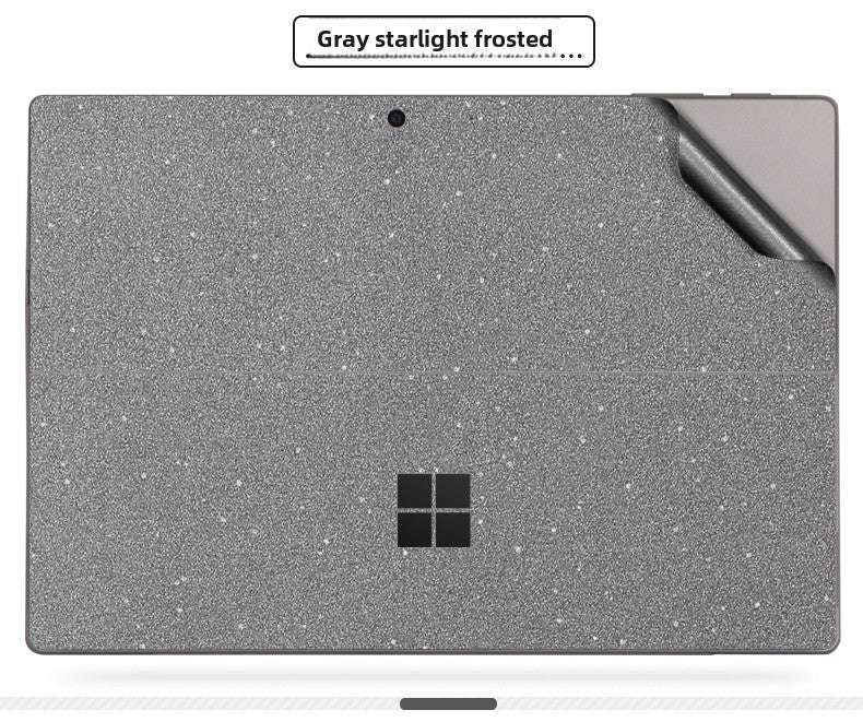 Microsoft Surface Pro Tablet Go RT2 Solid Color RT1 Sticker 12.4 Inch Color Picture Body Case Transparent Frosted Leather Pattern Film Back Protective Cover Film