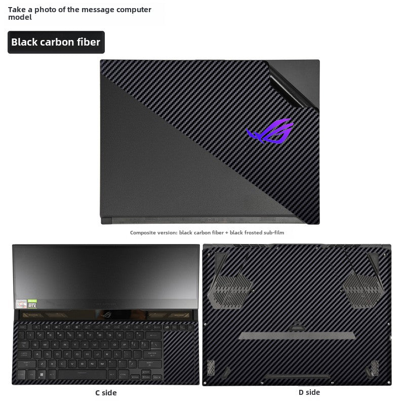 ASUS ROG ZEPHYRUS 6 Dual Screen 16-inch Laptop Film 2022 Player Country GX650R Game Competitive Ben Shell Sticker ROG ZEPHYRUS 5th Generation 43S Black Frosted Body Protective Film