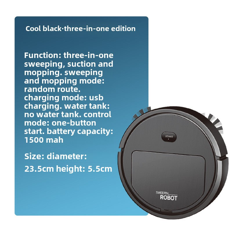 Intelligent robot vacuum cleaner The lazy man's 3-in-1 sweeper Small household appliances Dust collector