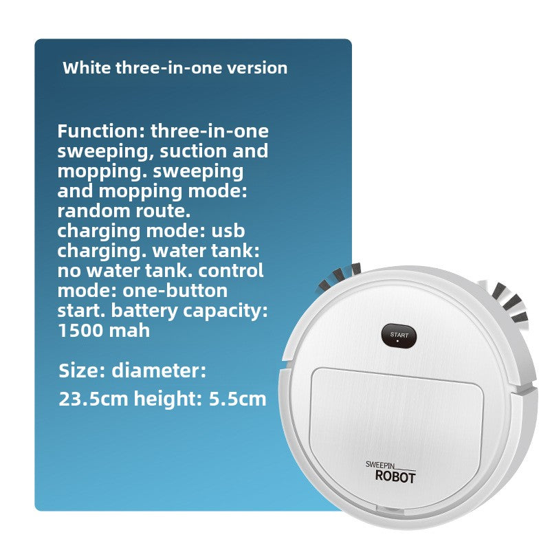 Intelligent robot vacuum cleaner The lazy man's 3-in-1 sweeper Small household appliances Dust collector