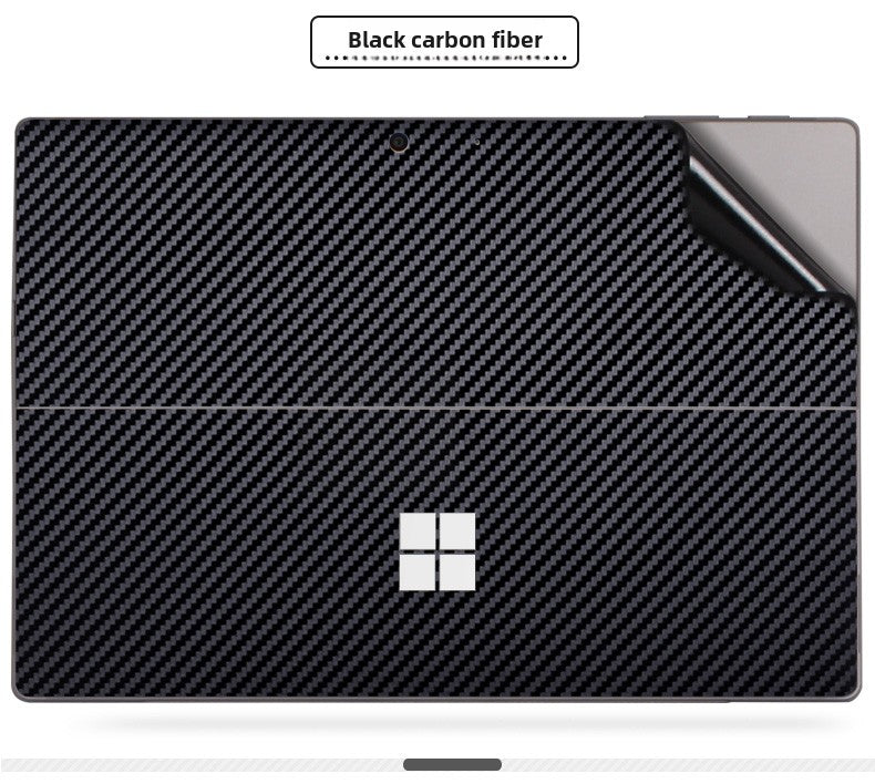 Microsoft Surface Pro Tablet Go RT2 Solid Color RT1 Sticker 12.4 Inch Color Picture Body Case Transparent Frosted Leather Pattern Film Back Protective Cover Film