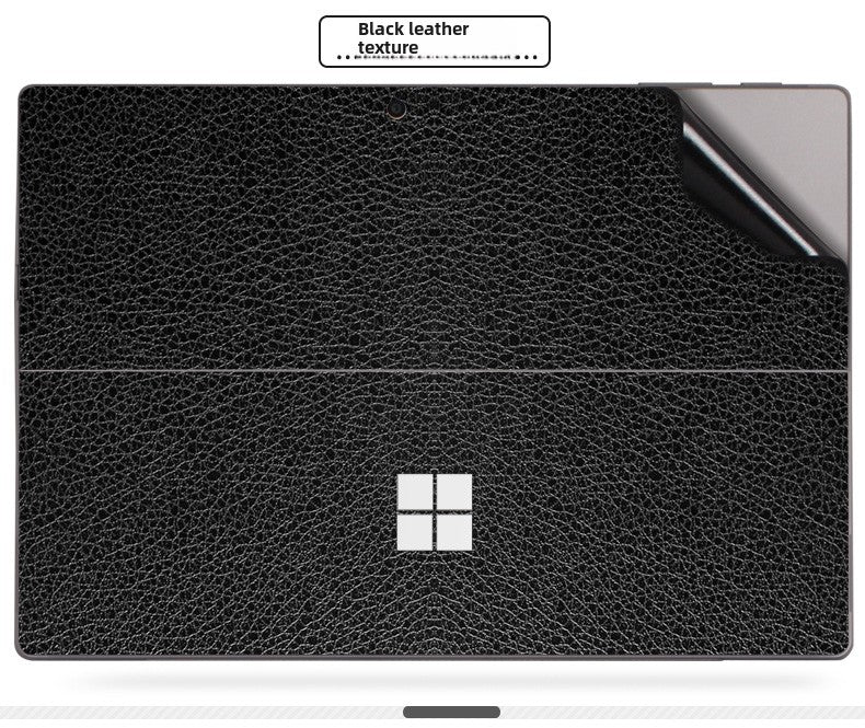 Microsoft Surface Pro Tablet Go RT2 Solid Color RT1 Sticker 12.4 Inch Color Picture Body Case Transparent Frosted Leather Pattern Film Back Protective Cover Film