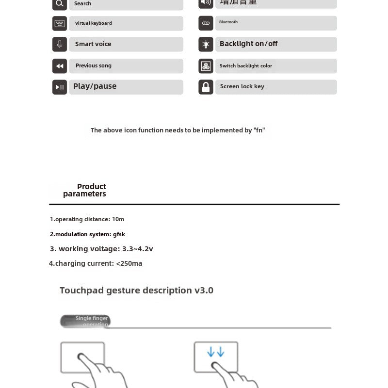 iPad Keyboard with Touch iPad Pro 11/13/12/iPad 10th Generation German Arabic Spanish English French