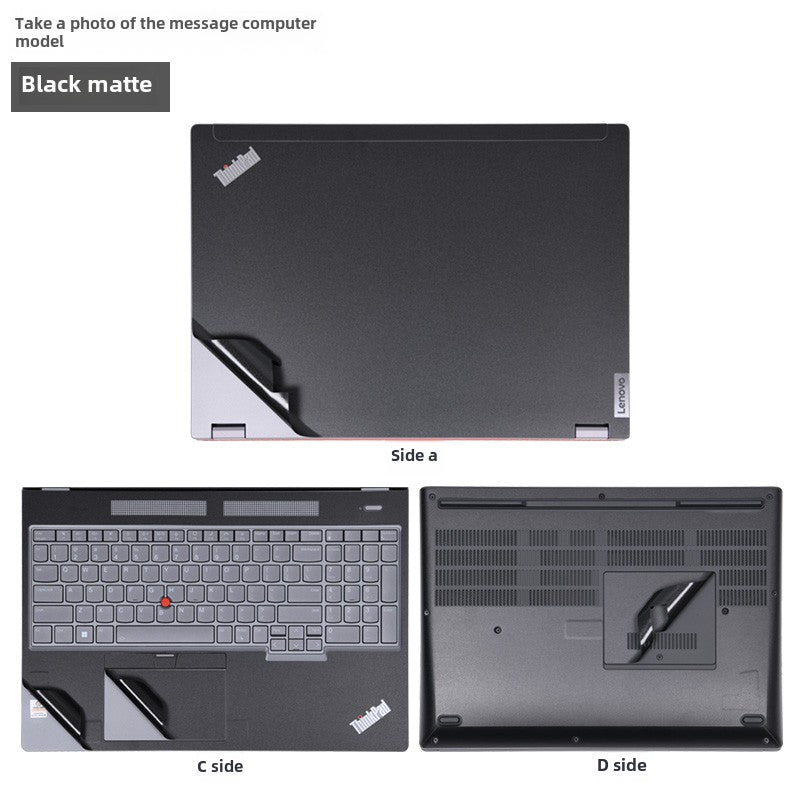 Lenovo Thinkpad notebook P16V computer film P16S GEN1 black matte 2023 silver gray sticker P50 mobile workstation P72 body case protective film