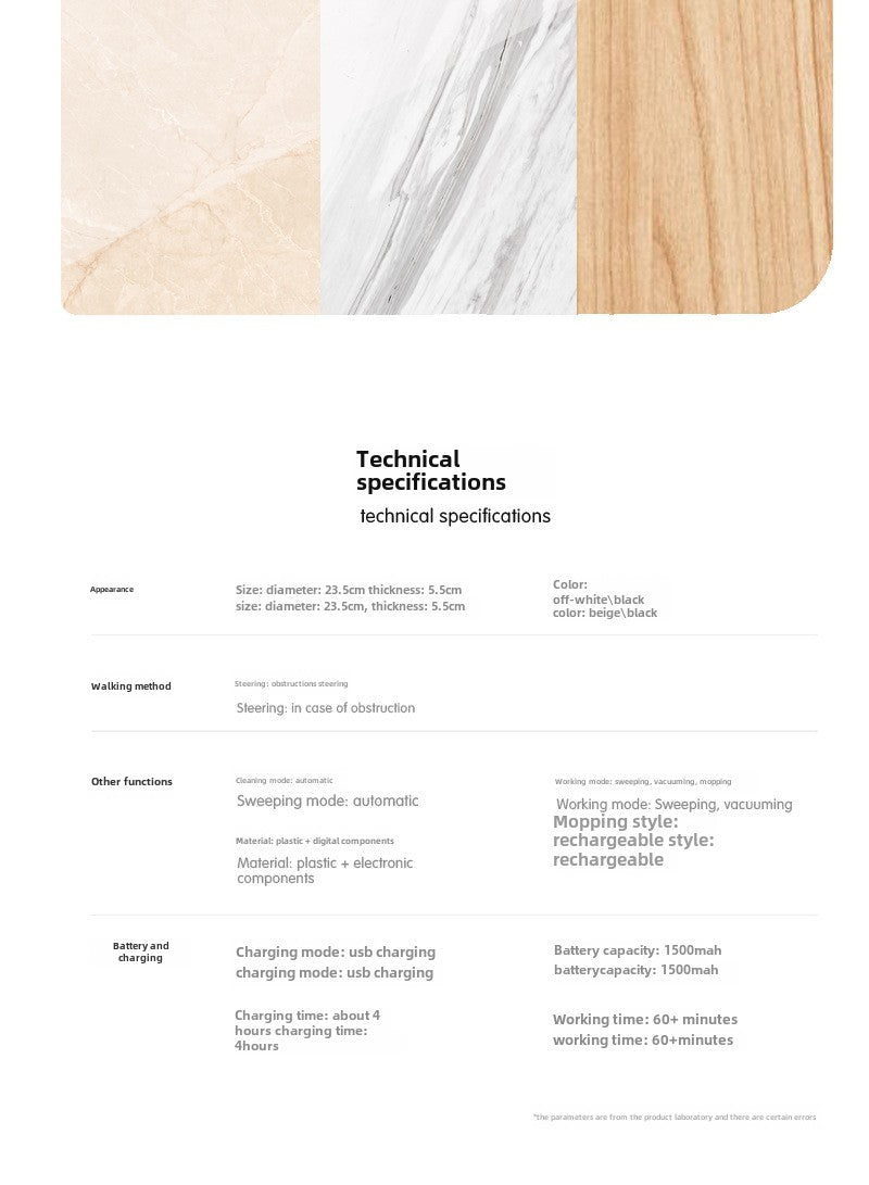 Intelligent robot vacuum cleaner The lazy man's 3-in-1 sweeper Small household appliances Dust collector