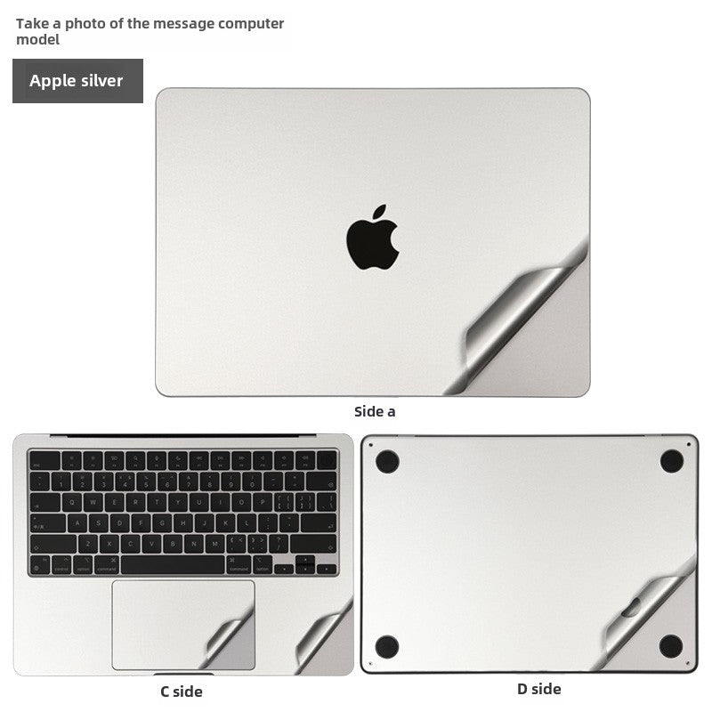 Apple MacBook Pro14/Air13/15 inch 16 inch M3 computer sticker 2023 body 15.3 transparent film A2941 silver gray midnight case protective film