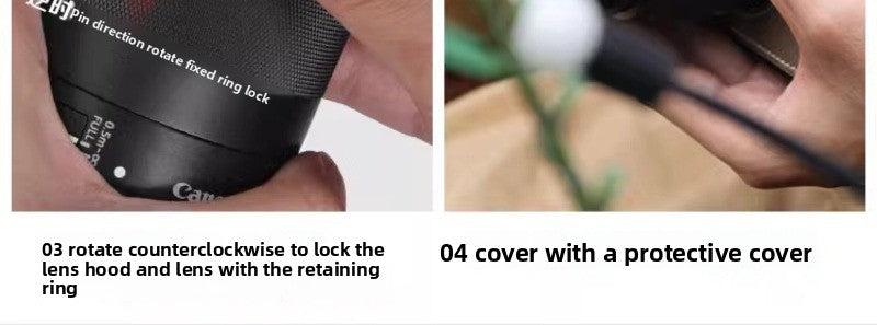 Square hood for Canon Sony Conn 16-50 Fuji 15-45/35 f2 52/43/46 mm Digital camera accessories