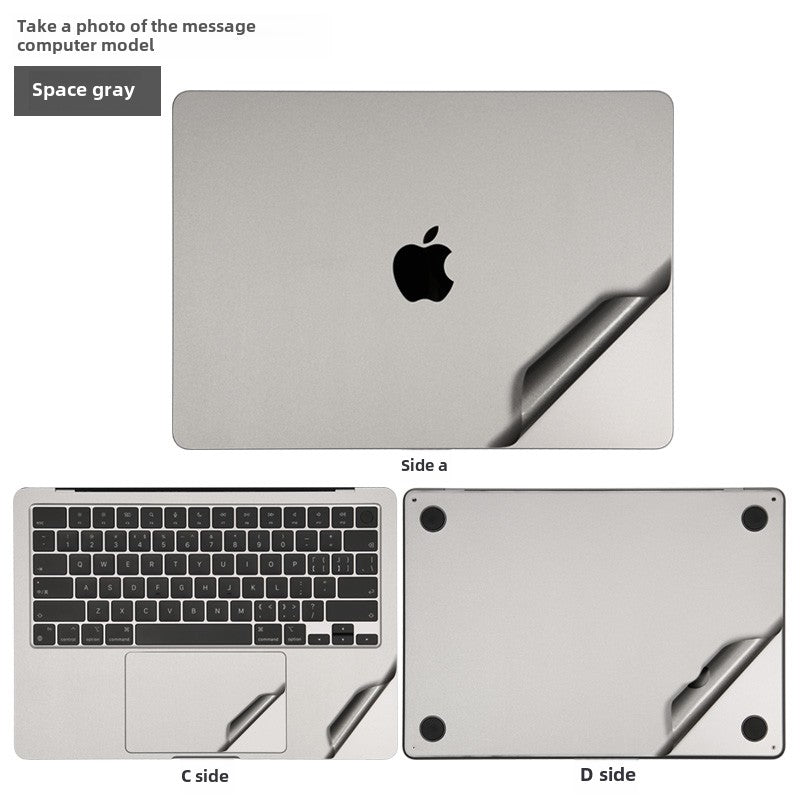 Apple MacBook Pro14/Air13/15 inch 16 inch M3 computer sticker 2023 body 15.3 transparent film A2941 silver gray midnight case protective film