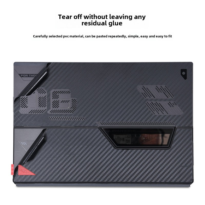 2023 Asus ROG Zephyrus X Laptop Film 13.4 inch Tablet Black Frosted Silver Grey Sticker Lightweight 2-in-1 Body Case, Protective Film