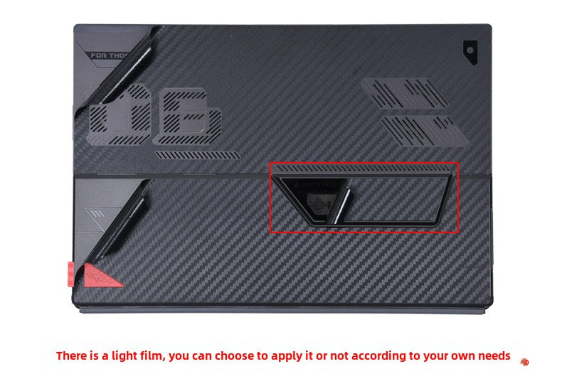 2023 Asus ROG Zephyrus X Laptop Film 13.4 inch Tablet Black Frosted Silver Grey Sticker Lightweight 2-in-1 Body Case, Protective Film