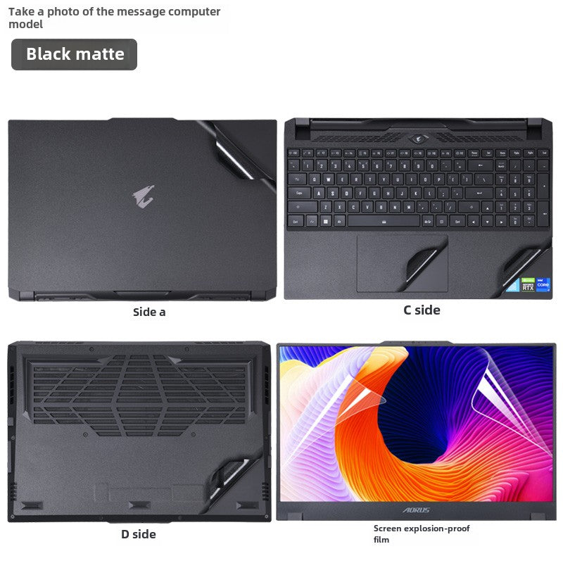 GIGABYTE AORUS Gaming Laptop 15G/17G Computer 15P Sticker XC21 WB20 Edition 15.6 inch 17.3 Solid Color RX5L Body RX7G Case RC47 Wrap KB Protective Film